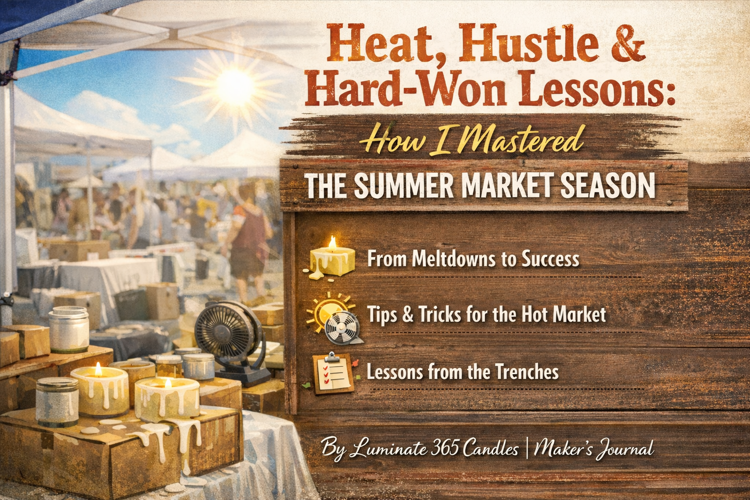Heat, Hustle & Hard-Won Lessons: How I Mastered the Summer Market Season Luminate 365 Candles