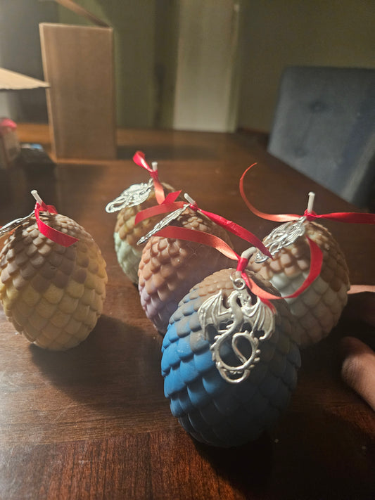 Brimfyre Egg Candle – Light the Way with Dragonfire Elegance