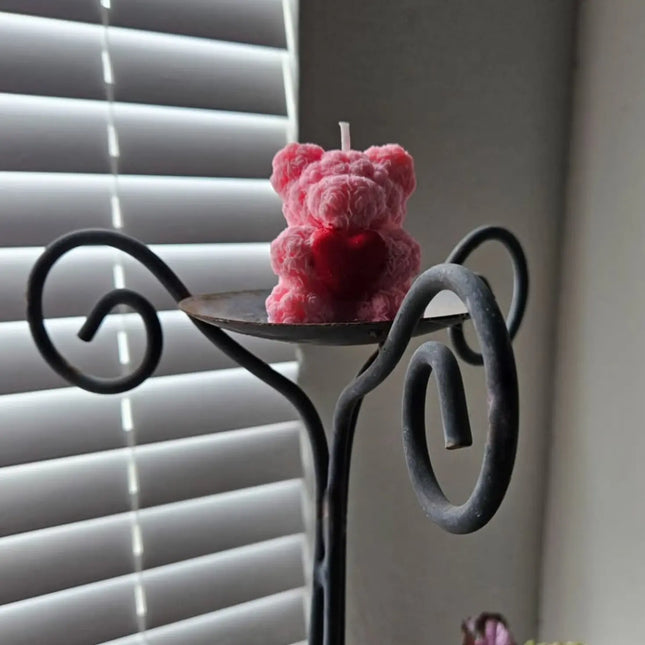 Velas GloBear con forma de corazón: un regalo precioso y considerado, ideal para baby shower y aromaterapia.