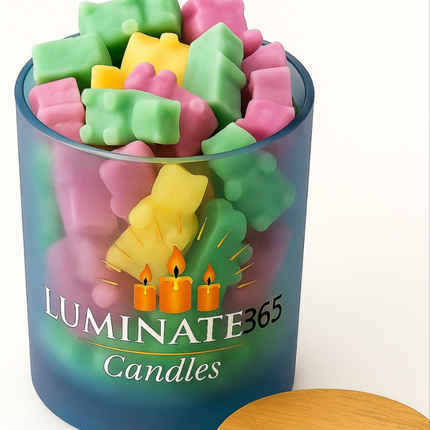 Luminate365 Wax Melts in Frosted Blue Jar – A Bright, Fragrant Experience - Luminate 365 Candles