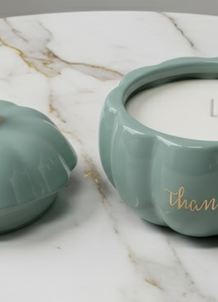 Our Gilded Pumpkin Vessels Luminate 365 Candles