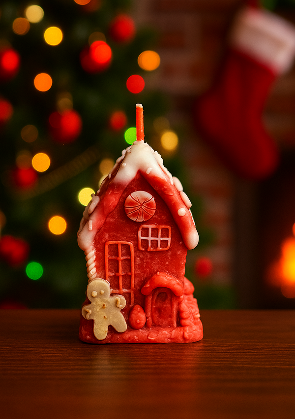 Luminate Gingerbread House Holiday Glow Candle