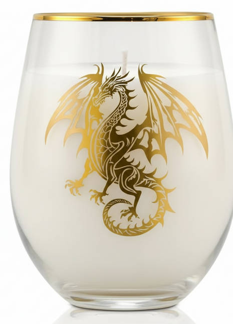 The Golden Wyvern Chalice Candle Luminate 365 Candles