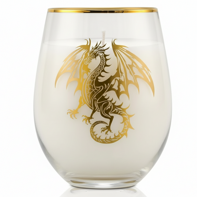 The Golden Wyvern Chalice Candle Luminate 365 Candles
