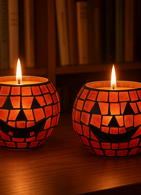 Luminate 365 Mosaic Pumpkin Candle