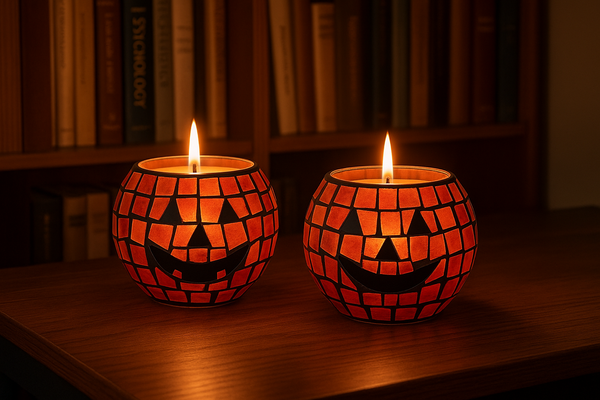 Luminate 365 Mosaic Pumpkin Candle