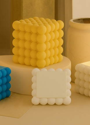 PureFocus Bubble Concrete Candle – Handmade Scented Art Decor Luminate 365 Candles