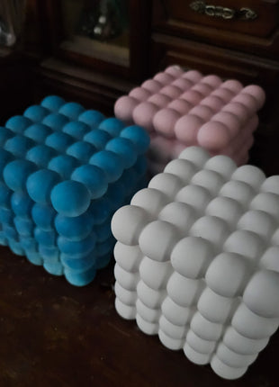 PureFocus Bubble Concrete Candle – Handmade Scented Art Decor Luminate 365 Candles