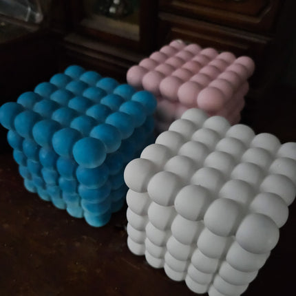 PureFocus Bubble Concrete Candle – Handmade Scented Art Decor Luminate 365 Candles