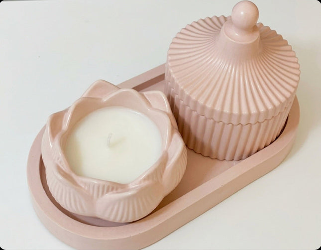 The Luminate Lotus Hearth Set Luminate 365 Candles
