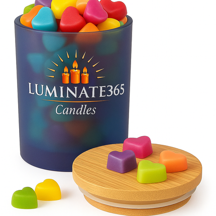 Luminate365 Wax Melts in Frosted Blue Jar – A Bright, Fragrant Experience - Luminate 365 Candles