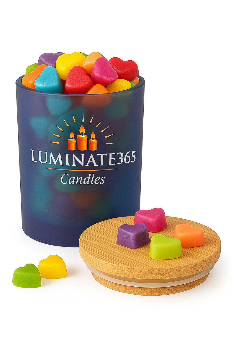 Luminate365 Wax Melts in Frosted Blue Jar – A Bright, Fragrant Experience - Luminate 365 Candles