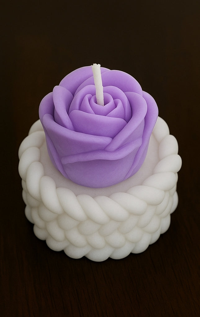 Inspire The Day Rose Candle – Handmade Candle with Daily Self Love Affirmations