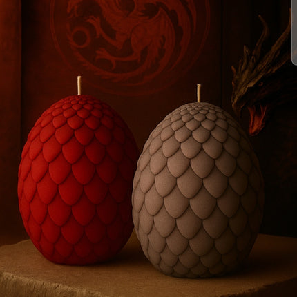 Bougie Œuf Brimfyre – Éclairez le chemin avec l'élégance du feu du dragon