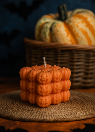 Luminate Jack-O-Lantern Patch Candle