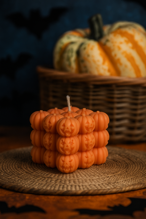 Luminate Jack-O-Lantern Patch Candle