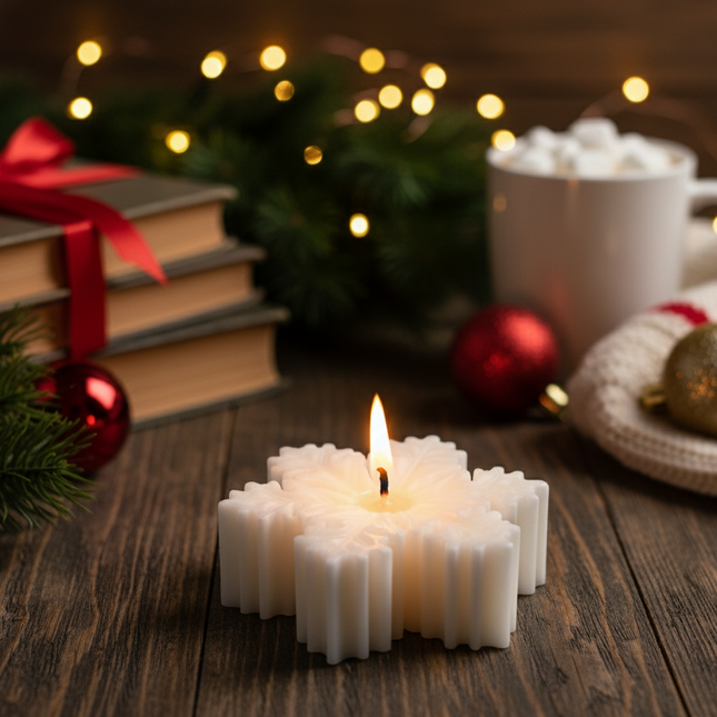 Star of Winter Snowflake Candle (Last Day To Order December 25th)