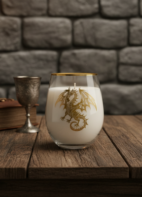 The Golden Wyvern Chalice Candle Luminate 365 Candles
