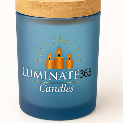 Luminate365 Wax Melts in Frosted Blue Jar – A Bright, Fragrant Experience - Luminate 365 Candles