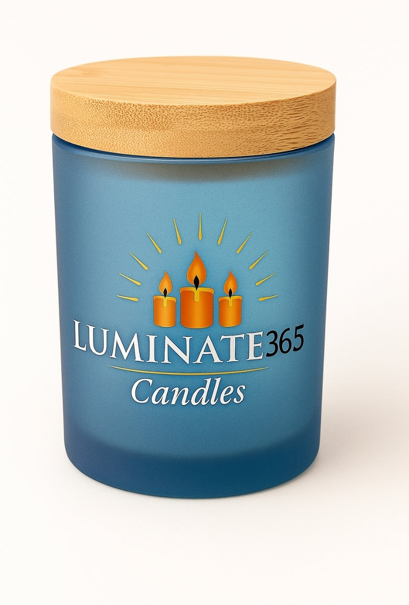 Luminate365 Wax Melts in Frosted Blue Jar – A Bright, Fragrant Experience - Luminate 365 Candles