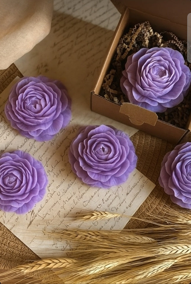 Luminate Everyday Mini Peony Candle | Set Of Five (5) - A Petite Candle That Blossoms With Elegance - Luminate 365 Candles