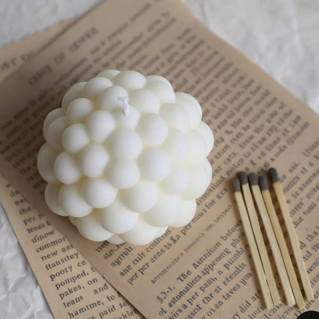 Bubbles of Bliss Candle – Cozy Scent, Playful Design | Let apple‑cinnamon dreams brighten your #selfcare moment.” Luminate 365 Candles