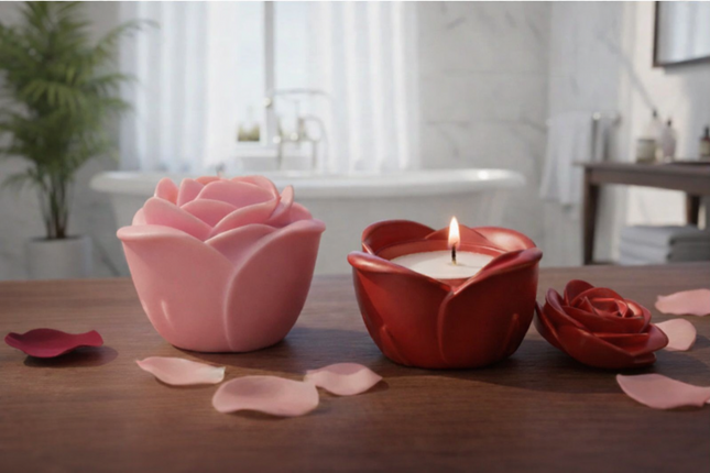 The Eternal Bloom Rose Candle Luminate 365 Candles