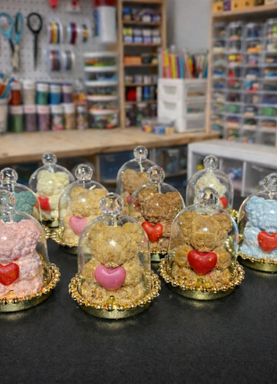 Bougies GloBear avec cœur, joli cadeau attentionné, cadeaux de baby shower, bougie d'aromathérapie décorative