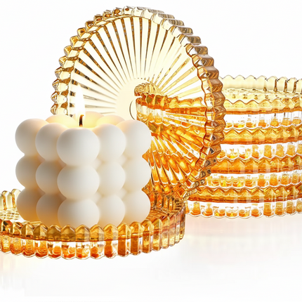 Luminate Luxe Glass Candle Dish