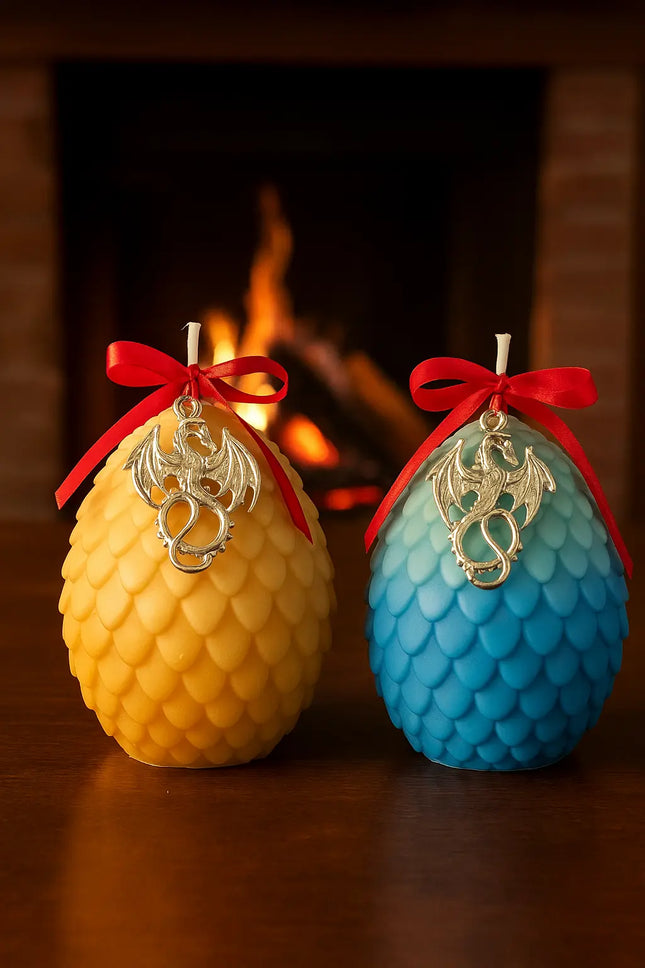 Brimfyre Egg Candle – Light the Way with Dragonfire Elegance