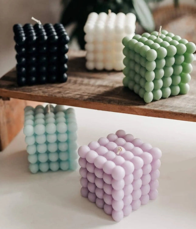 PureFocus Productivity Candle - SMALL – Handmade Bubble Candle for Focus and Clarity | Scented and Unscented Options for Work and Study Luminate 365 Candles