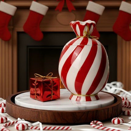 🍬 Candy Cane Swirl Luminate 365 Candles