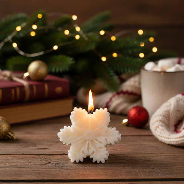 Star of Winter Snowflake Candle (Last Day To Order December 25th)