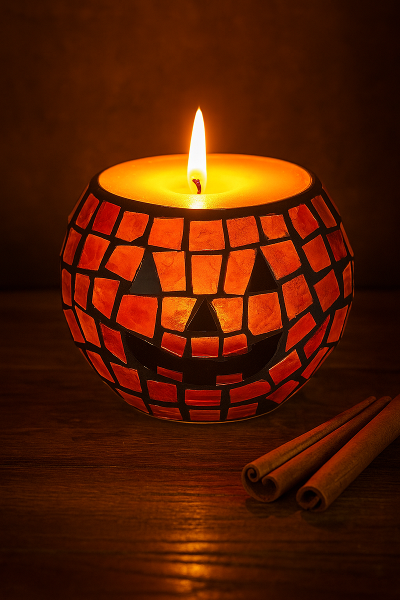 Luminate 365 Mosaic Pumpkin Candle
